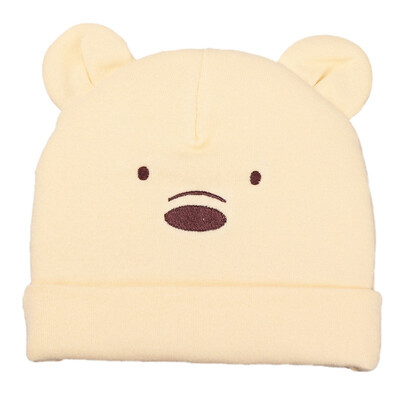 

Baby Hat Knit Cotton Cartoon Bear Print Baby Caps For Boys Girls Spring Autumn Winter Childrens Hats Child Beanie