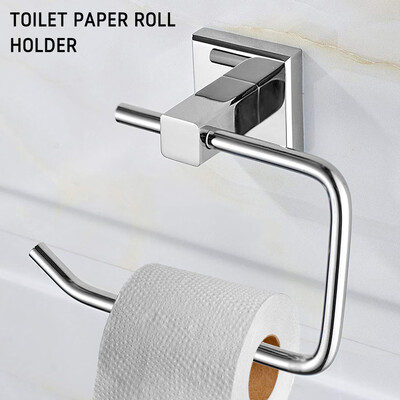 

WC Bathroom Wall Mounted Modern Toilet Paper Roll Holder in Chrome