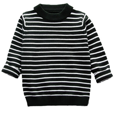 

Baby Clothes For Boy Long Sleeve Fashion Striped Baby Boy Sweater Top Winter Warm Kids Clothes