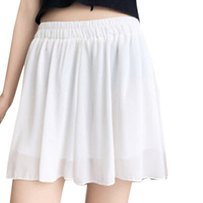 

Women Solid Color Casual Wide Leg High Waist Summer Loose Chiffon Thin Section Slim Casual Shorts