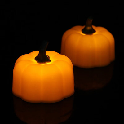 

12PcsSet Pumpkin Lights Halloween Decoration Simulation Creative LED Electronic Candle Lights