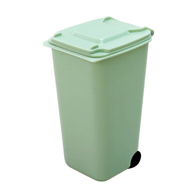 

Toponeto Mini Plastic Trash Can Storage Bin Desktop Organizer Pen Pencil Holder