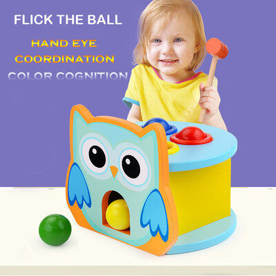 

YIWULAWooden Pounding Toy With Mallet For ToddlersMultifunctional&Bright Colours