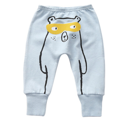 

Cute Boy Trousers Children Casual Fashion Cartoon Pattern Cotton Warm Comfortable Long Pants