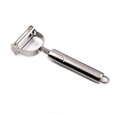

- Ultra Sharp Stainless Steel Dual Julienne & Vegetable Peeler with Cleaning Brush & Blade Guard