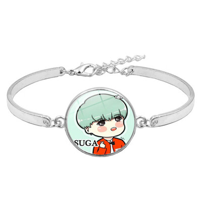 

Kpop BTS Bangtan Boys Alloy Wristband Bracelet Hot Gift for ARMY