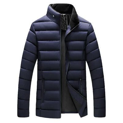 

Gobestart Men Boys Casual Warm Stand Collar Slim Winter Zip Coat Outwear Jacket Top Blouse