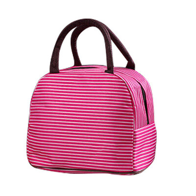

Stripe Large Lunch Box Storage Bag Breast Milk Insulated Thermal Picnic Pouch