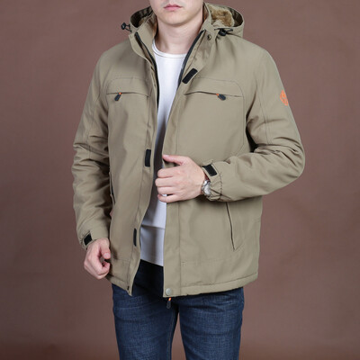 

Toponeto Mens New Fashion Hooded Outdoor Plus Velvet Mountaineering Sportswear