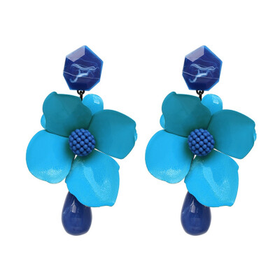 

Fashion Lady Women Large Flower Earrings Drop Dangle Big Earring Party Jewelry New