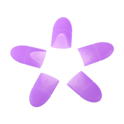 

5pcs Silicone Nail Polish Remover Soak Off Cap UV Gel Polish Remover Wrap Clip Nail Art Soaker Nail Resurrection Clip Nail Cleaner