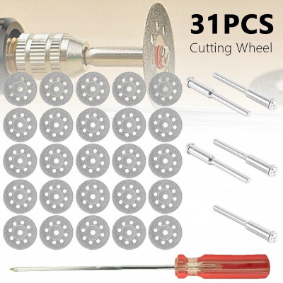 

31Pcs Circular Saw Blade Woodworking for High Speed Steel Diamond Cutting Wheel Mini Rotary Tool