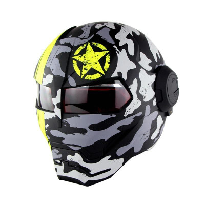 

Personality motorcycle helmet soman515 iron man full face helmet retro style Transformers face helmet