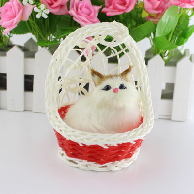 

DIY Hanging Basket Miniature Ornament Garden Animal Lovely Ornament Doll House Decoration Office Home Decor Accessories New