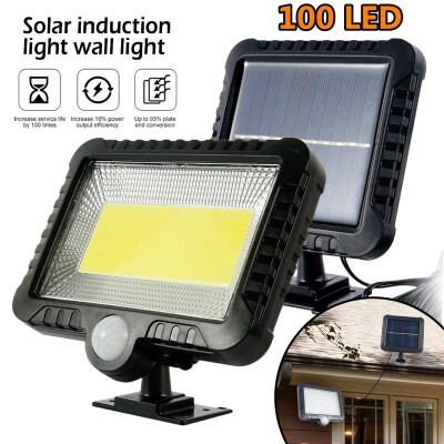 

100 LED IP65 Waterproof COB Super Bright Solar Sensor Light Wall Lamp for Garden Yard Outdoor