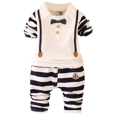 

Boys Clothes Sets Long Sleeve Fashion Striped Childrens Clothing For Boy SpringAutumn Boys Sets