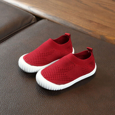 

children\s casual shoes New boys&girls shoes candy color non-slip wear-resistant breathable one foot single shoes