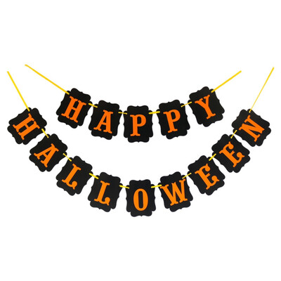 

Halloween Pennant Ornaments Halloween Theme Series Flag DIY Festival Party Decorations