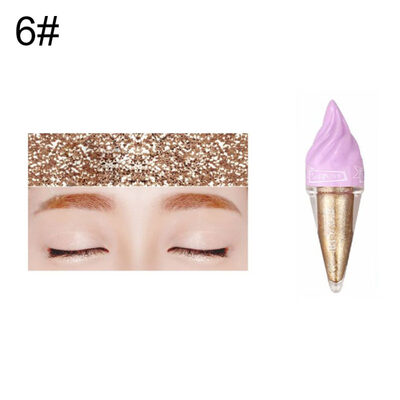 

Glittering Ice Cream 6 Colors Powder Eye Shadow Women Makeup Beauty Cosmetics