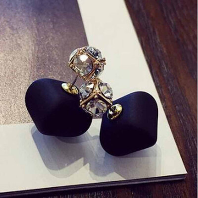 

Korea Fashion Creative Lovely Beans Jewelry Han Pearl Chocolate Earrings
