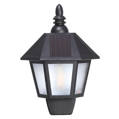 

Portable Delicate Outdoor Waterproof Wall Lamp Half Hexagon Solar Blaze Light-Operated Mode Wall Lamp