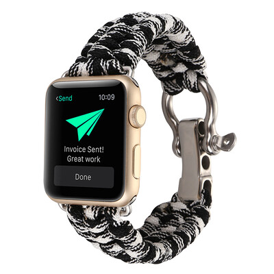

Wristband Bracelet Watch Band Strap Nylon For IWatch Apple Watch 38nn42mm New