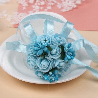 

Creative Artificial Wrist Flower Bridesmaid Sisters Hand Flowers Artificial Bride Flowers Wedding Decoration Flower