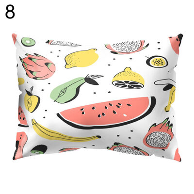 

Colorful Fruit Printed Throw Pillow Case Sofa Bed Cushion Cover Home Decor