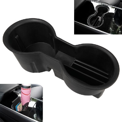 

Car Cup Holder Center Consol Dual Cup Holder Insert Drink Cupholder Interior Drinking Cup Bracket Replacement for Tesla Model 3