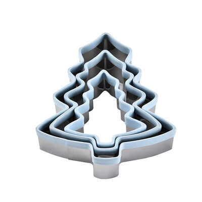 

Christmas Tree Shaped Cookie Cutter Cake Decorating Mold DIY Biscuit Tin Baking Mould Fondant Cutter Baking Tool 3PCS