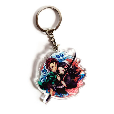 

CAR-TOBBY Anime Action Figure Demon Acrylic Keychain Key Ring Collection Model Toys