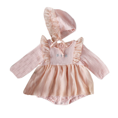 

Baby Clothes Infant Baby Romper Boy Girl Cotton Romper With Hat Toddler Kids Romper Jumpsuit Outfit For 0-24Months Kids