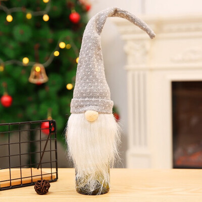 

1Pc Lovely Sweater Christmas Wine Bottle Set Wine Bag Home Decoration Supplies