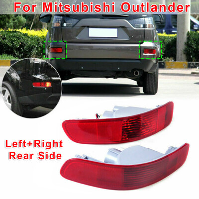 

2x LR Rear Tail Fog Light Bumper Side Marker Reflector For Mitsubishi Outlander