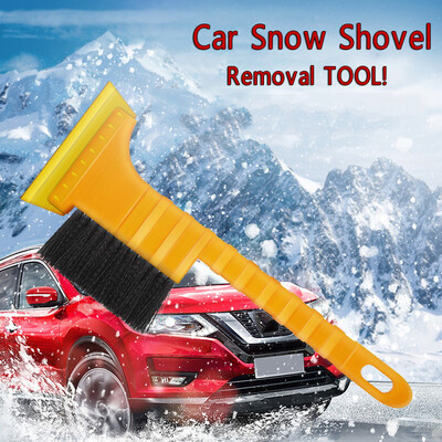 

1 Snow Shovel Deicing Brush Removal Ice Frost Scraper Sweeper Hand Tool Durable