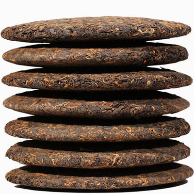 

C-PE105 Yunnan Puerh tea 357g Puer ripe tea Wishful tea-cake cooked tea old tree