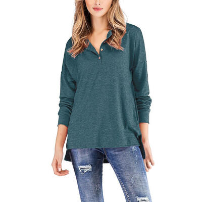 

Casual Fashion Women Pullover Tops Cotton Long Sleeve T-shirt Urban Clothes