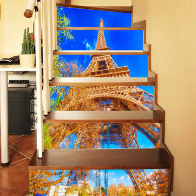 

Toponeto 3D Stair Stickers Exquisite Fashional Landscape Pattern 6 pcs