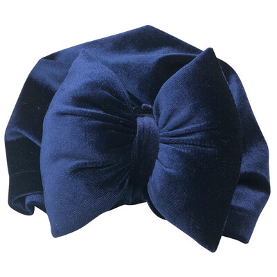 

Baby Hats Gold Velvet Bow Solid Color Bohemian Style Indian Hat Kids Gifts 13T