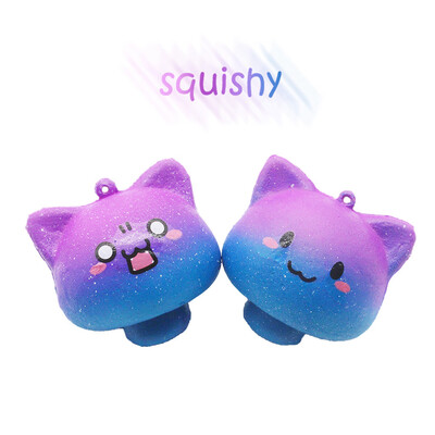 

YIWULAGalaxy Mushroom Squishies Slow Rising Cartoon Cream Scented Stress Relief Toy