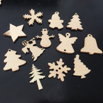 

Hot Sale Christmas decoration wood chips more than 10 styles New creative decoration pattern Random style hair High Quality P