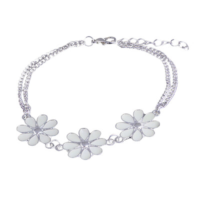 

Fashion Fluorescent Bangles Flower Shape accessories bracelets for women Trendy jewelry