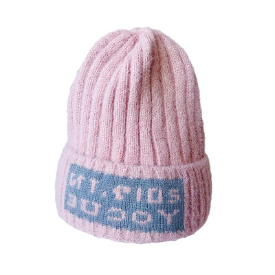

Baby Girl Boy Winter Warm Letter Printed Elastic Hats Cap Cute Cap