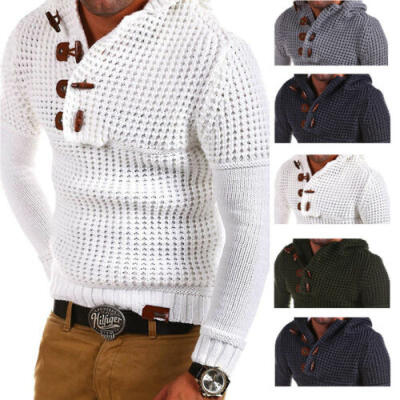 

NEW Men Fishermans Jumper Oatmeal Chunky Knit Merino Wool Sweater UK stock
