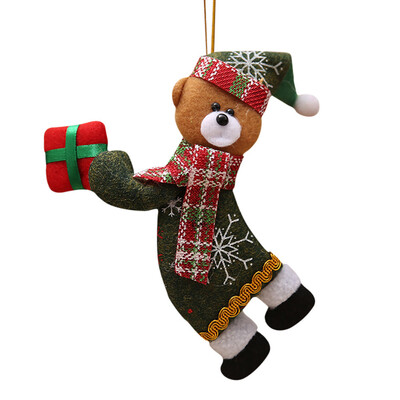 

Gobestart Christmas Ornaments Gift Santa Claus Snowman Tree Toy Doll Hang Decorations