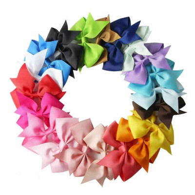 

40PCS Swallowtail Style Thread Band Bow Hair Clip Cute Children Bow Hairpin Portable Hair Accessories