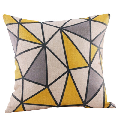 

〖Follure〗Mustard Pillow Case Yellow Geometric Fall Autumn Cushion Cover Decorative