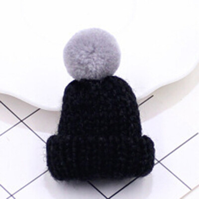 

Mini Colorful Woolen Knitted Hairball Hat Brooch Pins For Women Men Sweater Shirt Jacket Collar Badge Fashion Jewelry