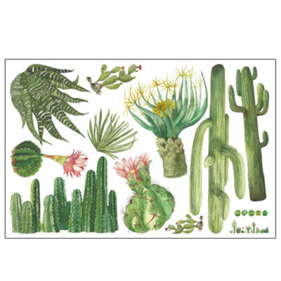 

Palm Leaves Leaf New Hot Sale Cactus DIY Fridge Home Decoration Wall Decor Wall Sticker Self-adhesive Wall Sticker