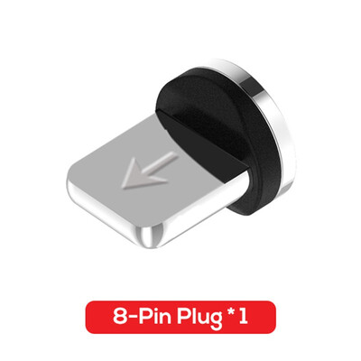 

90 Degree 3 in 1 Led Cable Magnetic Charging Cable for iPhone X 8 7 6 Plus L Nylon Micro USB Cable USB Type-C USB C Cable